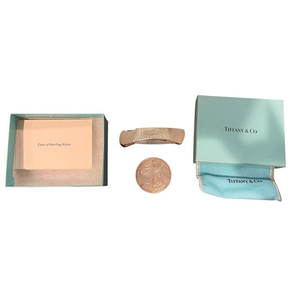 Tiffany & Co. Sterling Silver 925 Mini Buck Knife, & 2002 Silver Dollar!